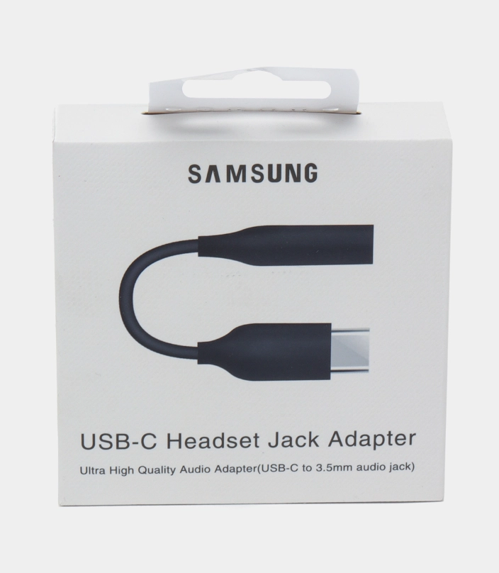 Samsung Headset Jack Type-C 3.5 mm qora adapteri onlayn