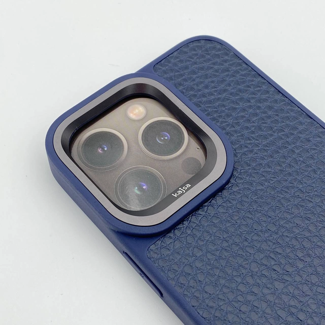 Чехол Kajsa Togo Litchi для  iPhone 15 Pro синий в Узбекистане