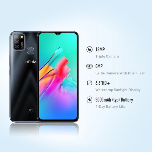 Смартфон Infinix HOT 10 Lite 2/32GB Black в Узбекистане