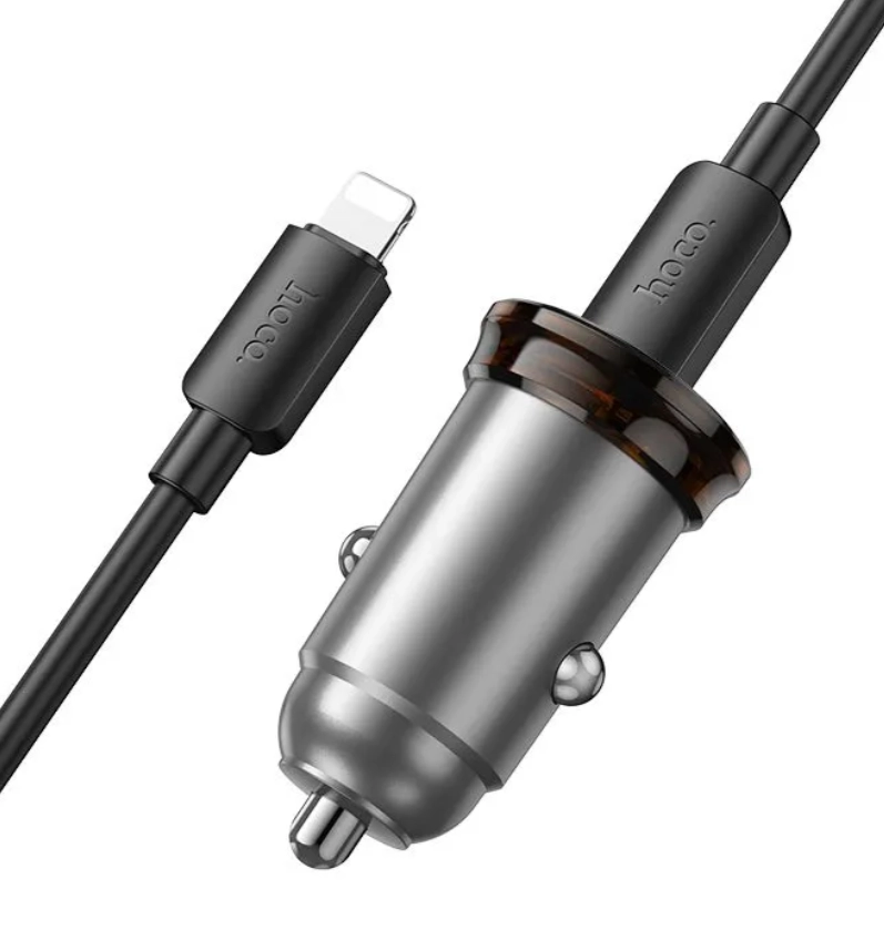 Hoco NZ16A Type-C to Lightning avtomobilda zaryadlovchi qurilmasi O'zbekistonda
