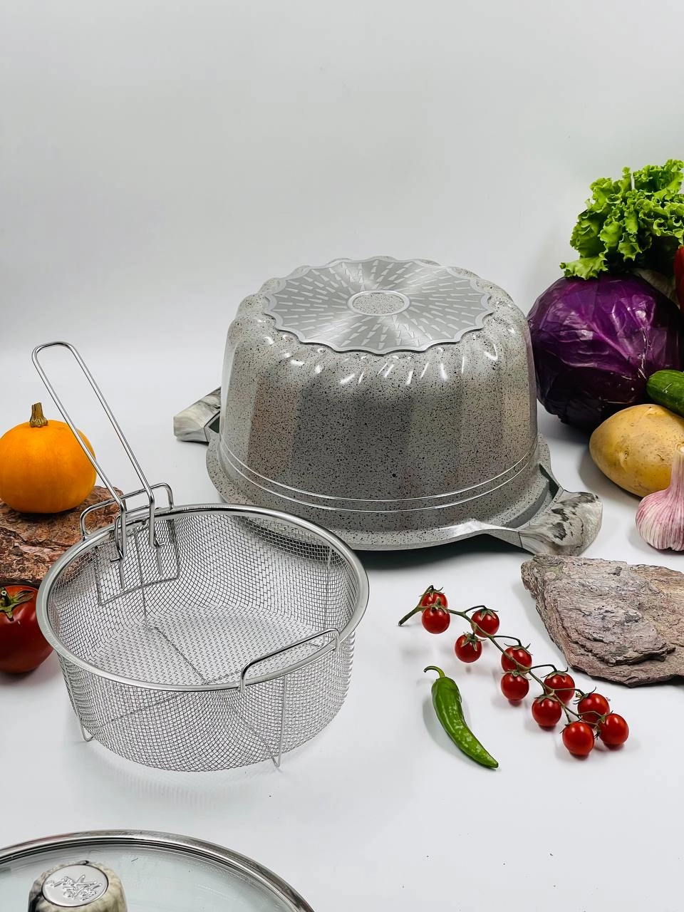 Казан Life Smile 28см 6.9л, Grey недорого