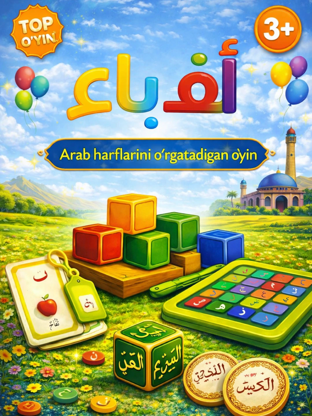 O'yin orqali o'rganish: Alifbo o&lsquo;yini &ndash; Arab harflarini o&lsquo;rganish. Arab alifbosi bo'lib to'lash