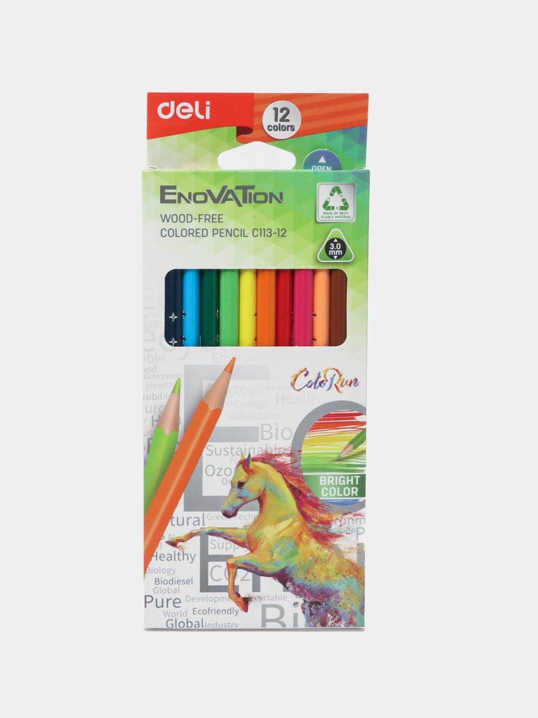 12 ta rangli Deli "Enovation" qalamlari sotib olish