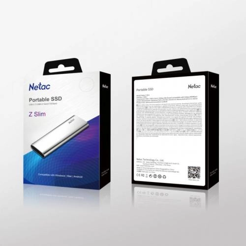 Портативный SSD Netac Z Slim 500GB в Узбекистане