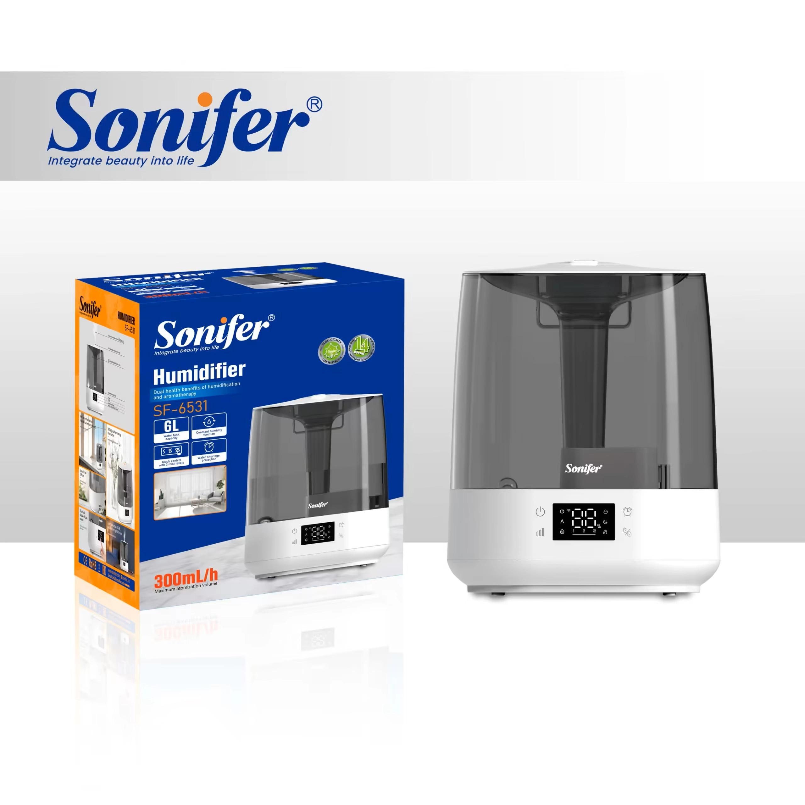 Ультразвуковой увлажнитель воздуха Sonifer SF-6531 купить