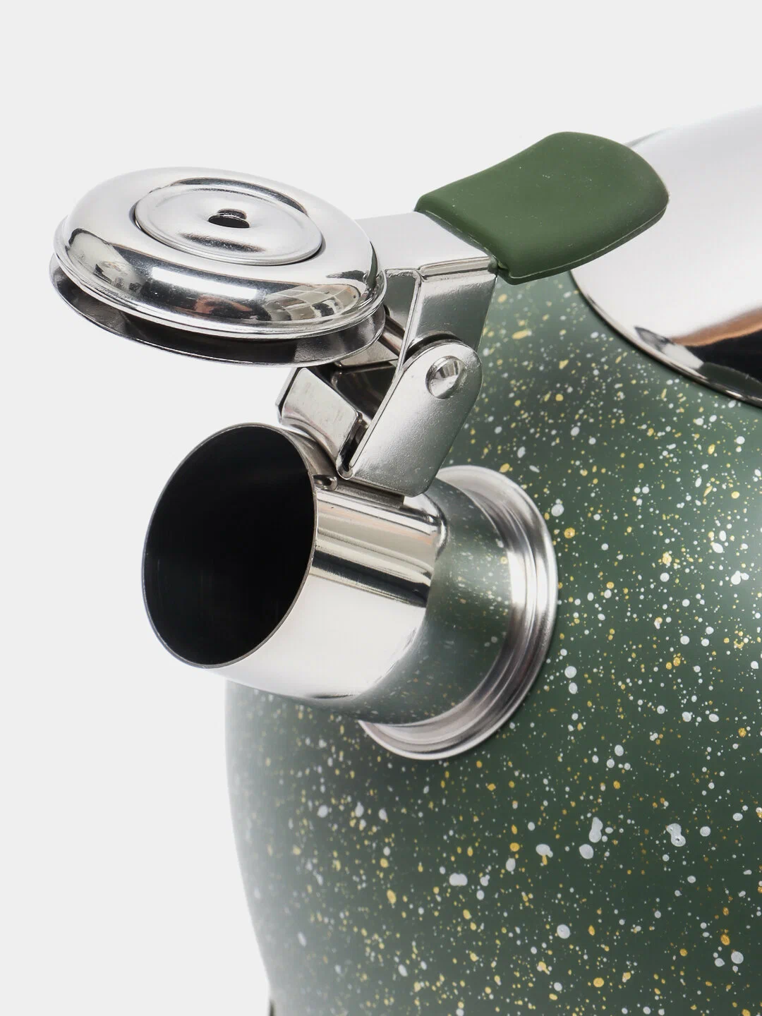 Чайник Kukmara из нержавеющей стали 3 л, со свистком, с силиконовой ручкой (ч-03) в Узбекистане