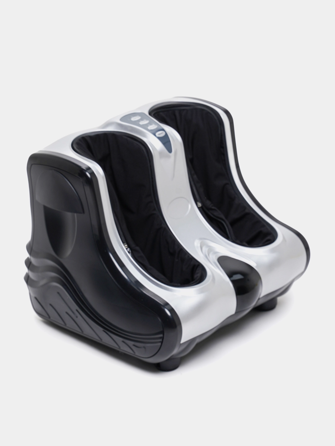 Maccажер для ног "Renomax" , электрический роликовый массажер с подогревом, ступней,  cеребряный недорого