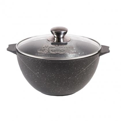 "Granit" turkumidan shisha qopqoqli, 4l «Mechta» palov qozoni sotib olish