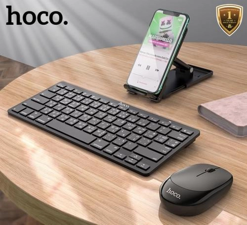 Hoco DI05 (Black) simsiz Bluetooth-klaviaturasi va sichqonchasi O'zbekistonda