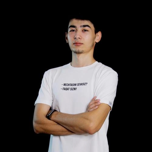 Футболка " - Nechtasini sevasiz? - Faqat sizni!" White XL купить