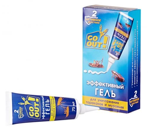 Гель от тараканов и муравьев в тубе Go Out (75 мл) недорого