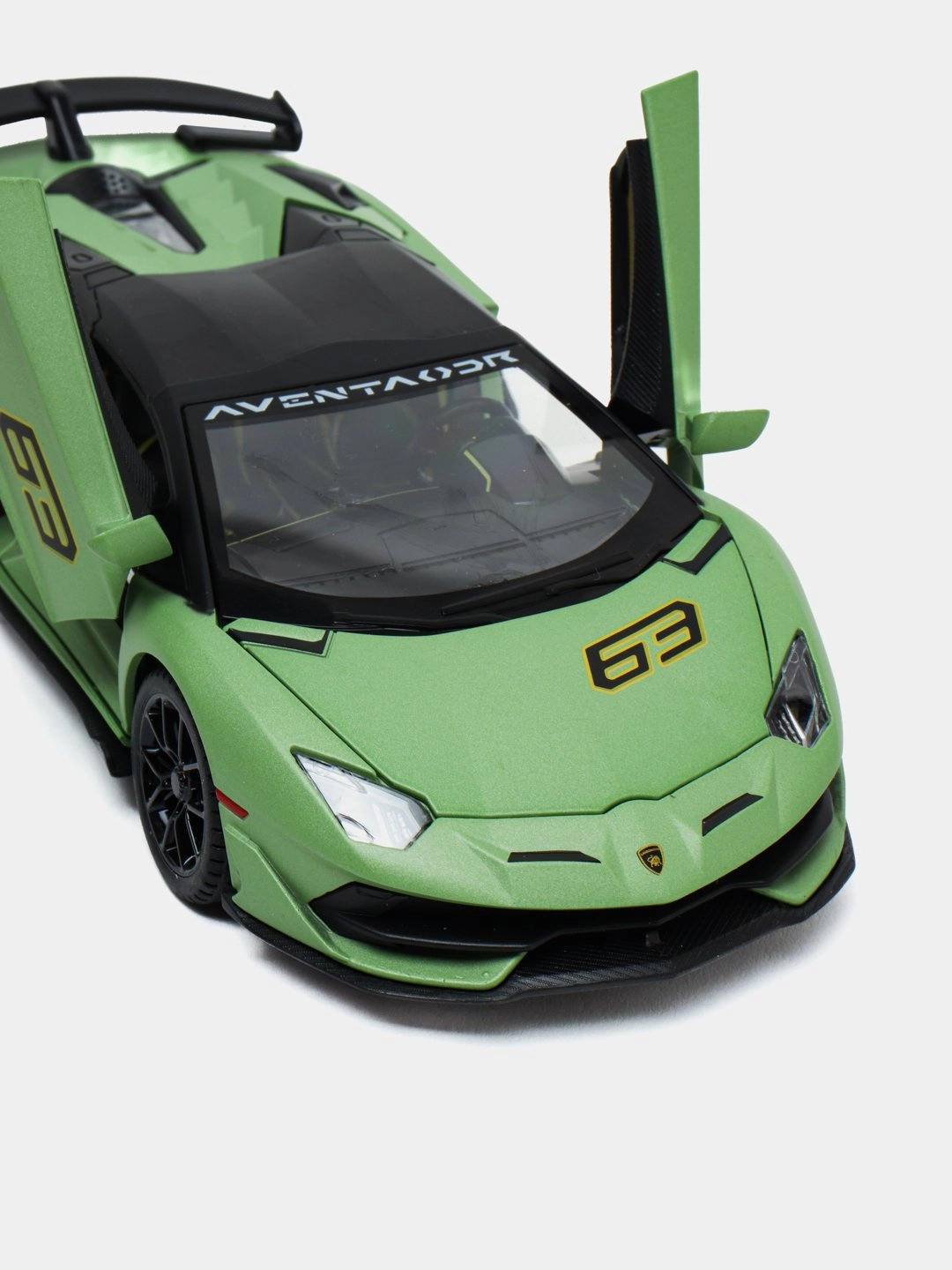 Lamborghini Aventador SVJ 63 1/24 metall kolleksiya mashinasi, Green O'zbekistonda
