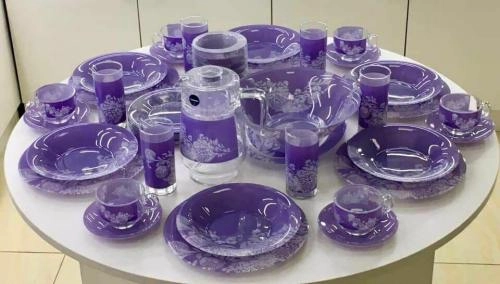 Piume Violet – 46 buyumli, 6 kishilik Luminarc dasturxon servizi yetkazib berish
