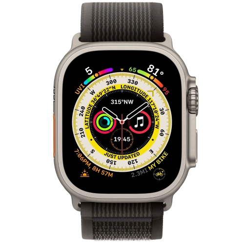 Смарт часы Apple Watch 8 Ultra 49mm Black/Silver (Trail) недорого