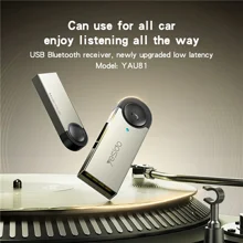 Yesido YAU81 USB simsiz audio adapteri avtomobil Bluetooth qabul qiluvchisi arzon