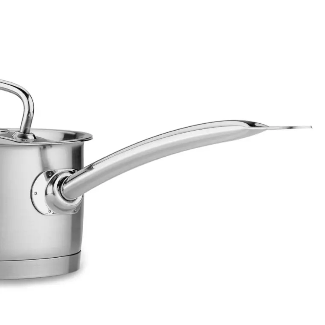 Korkmaz Proline 16 sm 2 l, zanglamaydigan po&lsquo;lat, ko&lsquo;p qatlamli kapsulali taglik, sous tovasi (A1157) , Silver arzon