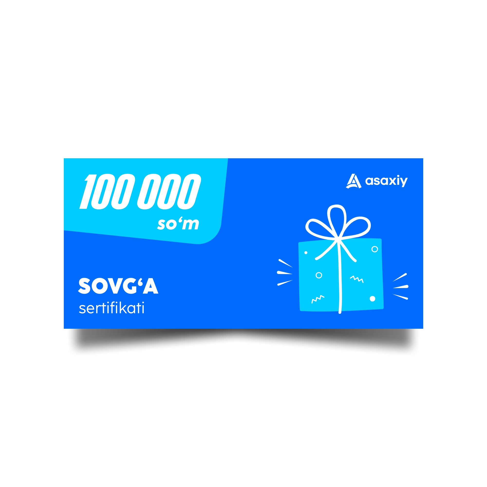 Подарочный сертификат на сумму 100 000 сум - фото №2 Подарочный сертификат на сумму 100 000 сум купить