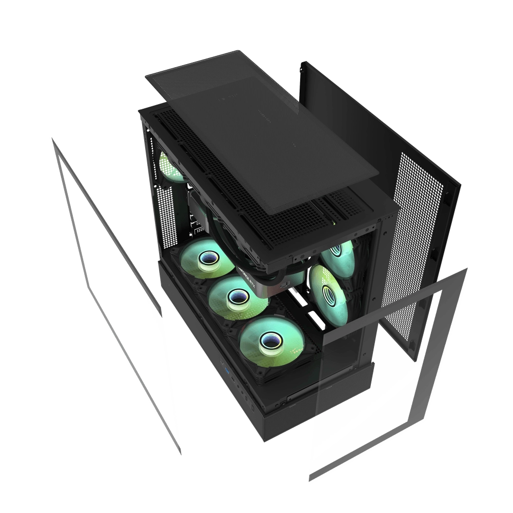 Компьютерный корпус DarkFlash DPX90 ATX PC Case, Black характеристики
