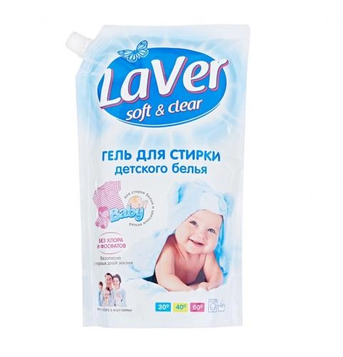 LaVer Baby (1 litr, doy-pak) – bolalar kiyimlarini yuvish uchun gel sotib olish