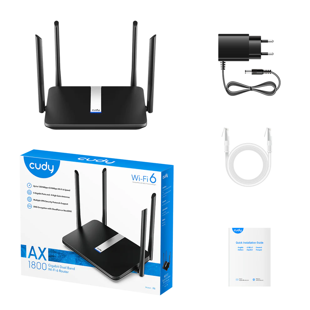 Wi-Fi router Cudy X6 bo'lib to'lash