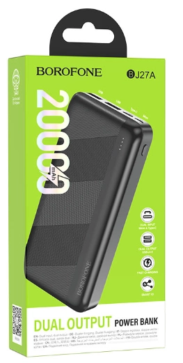Портативный аккумулятор Borofone BJ27A 20000mAh черный рассрочка