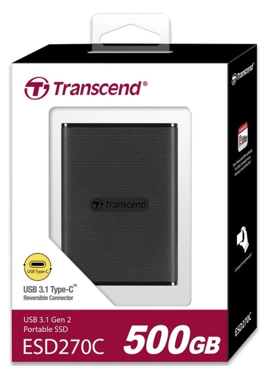 Transcend 500GB ESD270C USB 3.1 Type-C tashqi SSD bo'lib to'lash