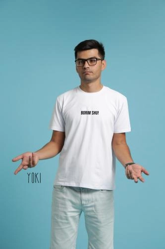 Футболка YOKI "Borim Shu" White онлайн
