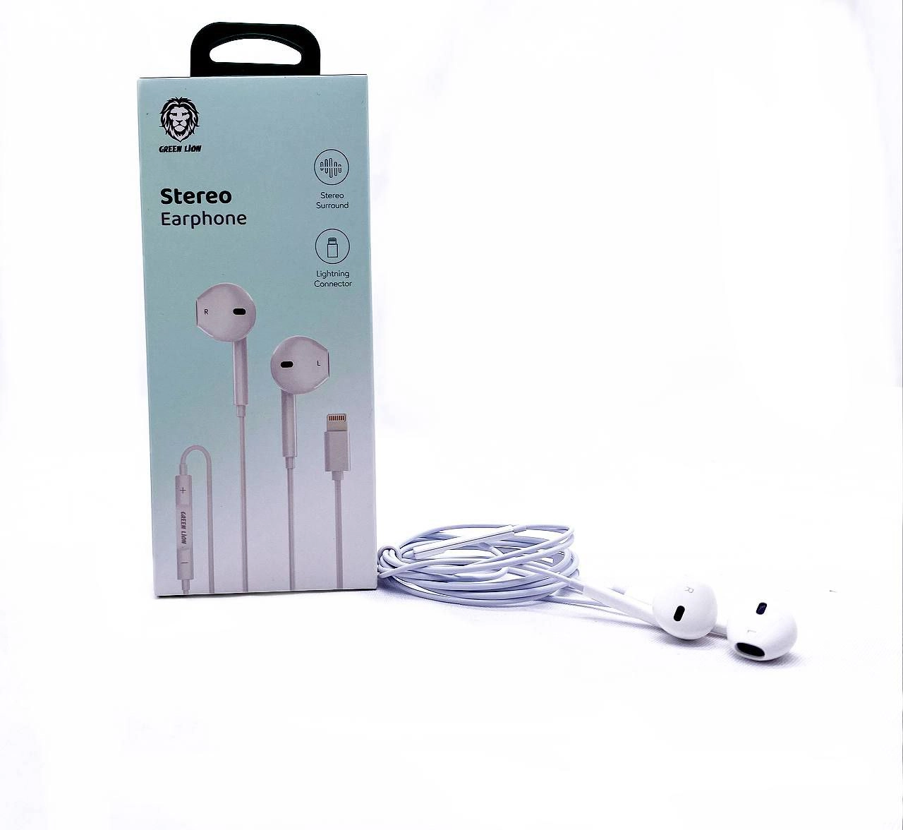 Наушники Green Lion Wired Stereo Earphones with Lightning Connector купить