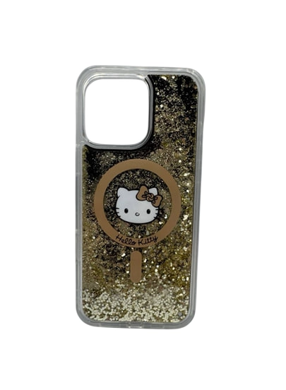 Чехол CG MOBILE HELLO KITTY LIQUID GLITTERS GOLD для Iphone 16 Pro купить