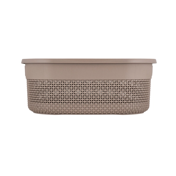 Корзина для хранения с крышкой OSLO, 12л шоколадный мокко онлайн