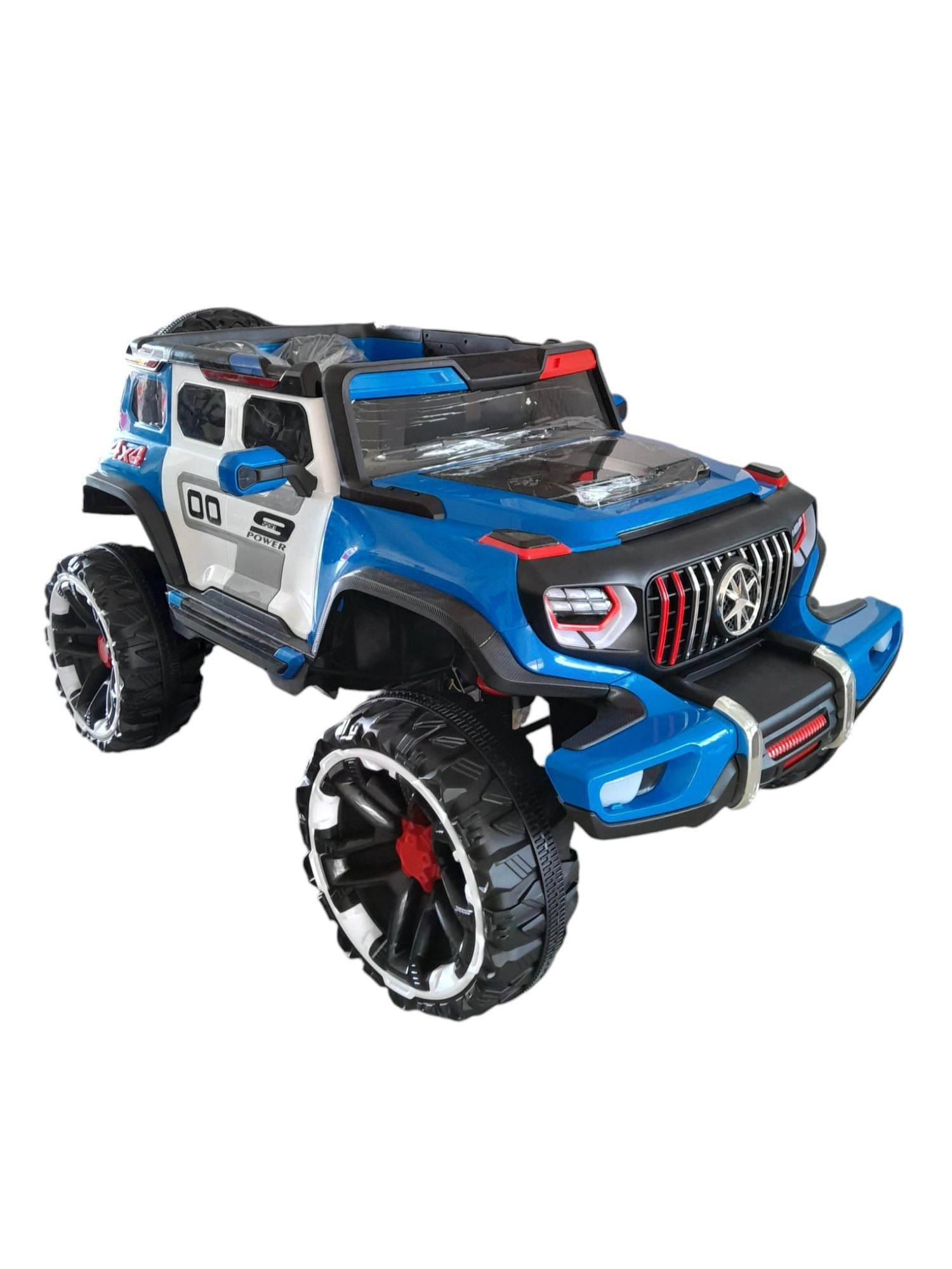 ALPOMISH Mercedes Benz AMG 4x4 ko'k rangli bolalar elektromobili O'zbekistonda