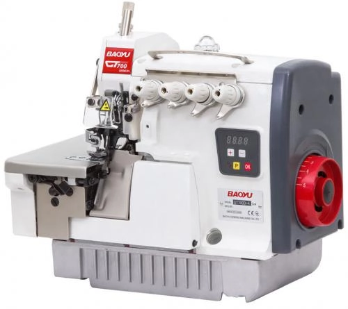 Baoyu GT-700D-4, высокоскоростной 4-х ниточный промышленный оверлок со встроенным сервоприводом купить