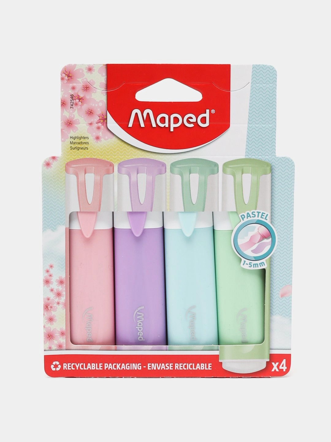Маркер текстовой Maped "Fluo Peps Classic Pastel", 4 цветов купить
