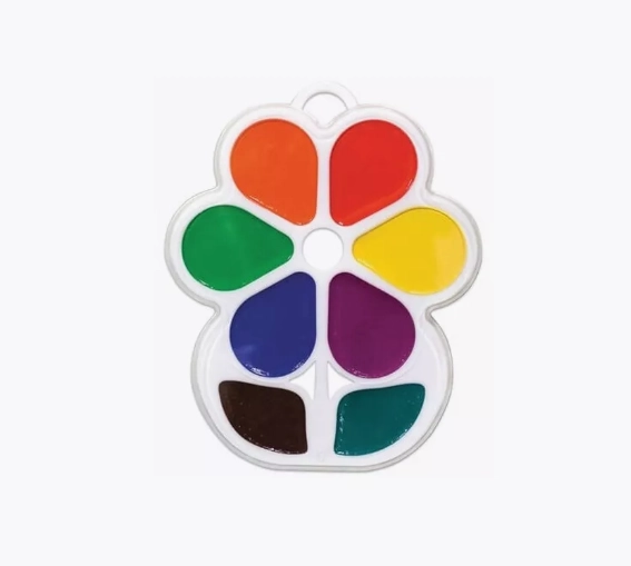 Asal akvareli  Луч "Цветочек" 8 ta rang sotib olish