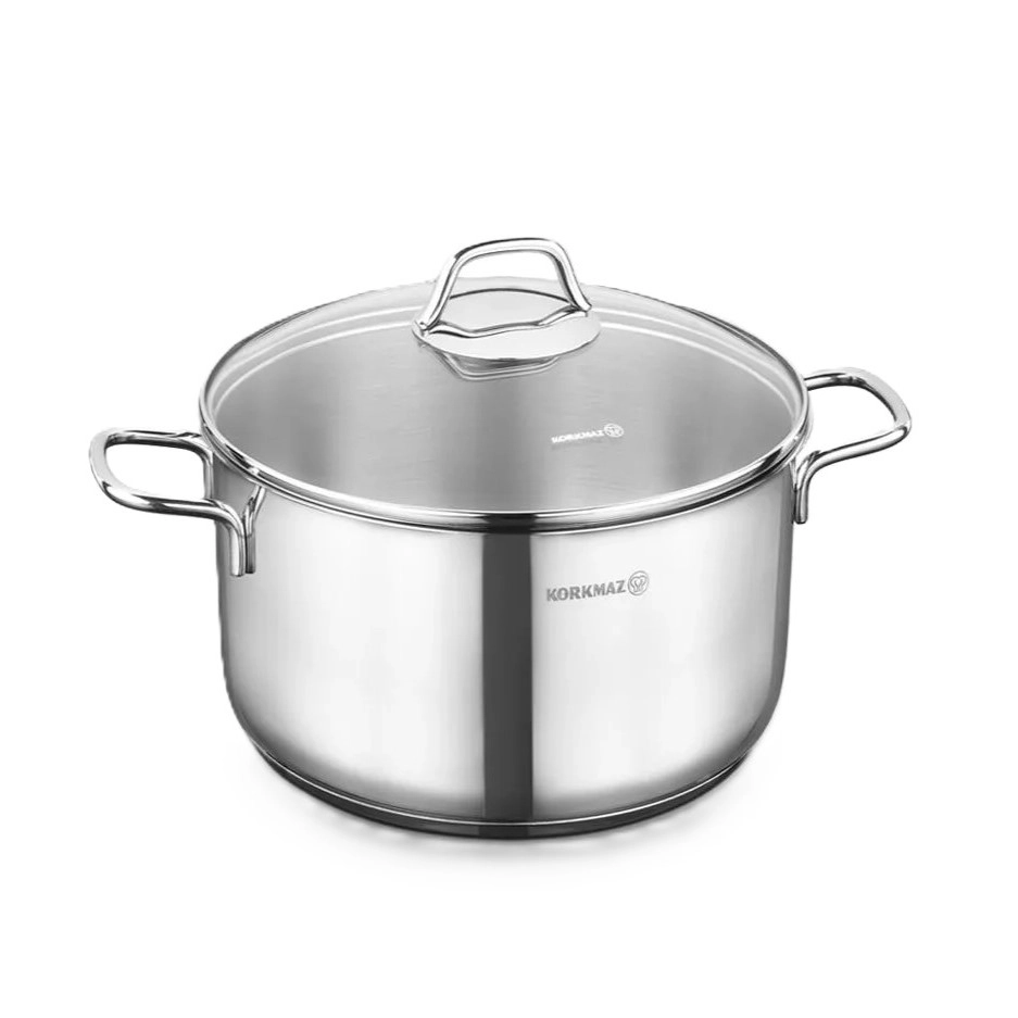 Кастрюля Korkmaz Perla 14 см 1.0 л , нержавеющая сталь, трёхслойное капсульное дно (A1652) , Silver купить
