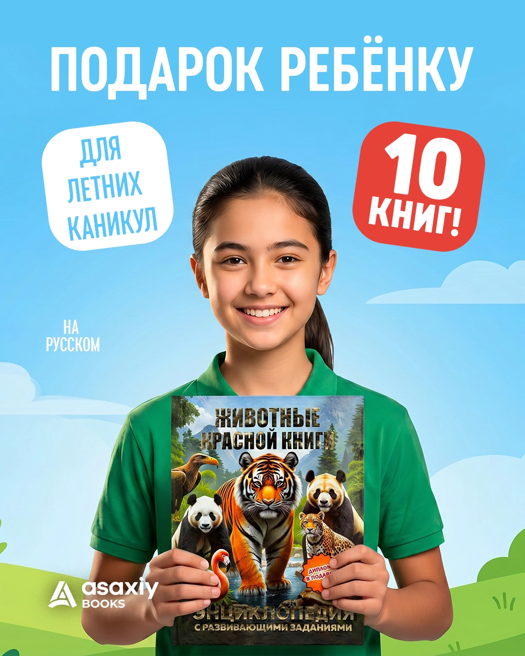 Подарок ребёнку: 10 книг для летних каникул! sotib olish