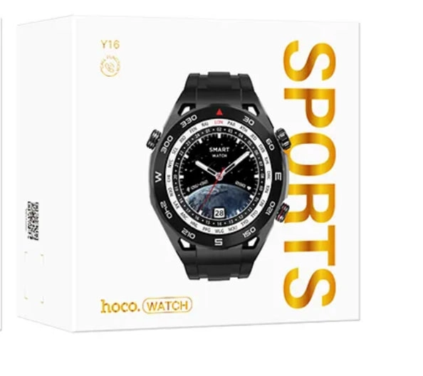 Hoco Y16 sports Qora Smart soat O'zbekistonda