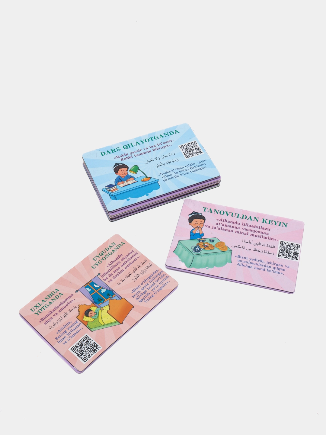 Kartochkalar "Mening ilk duolarim" (ko'k) arzon