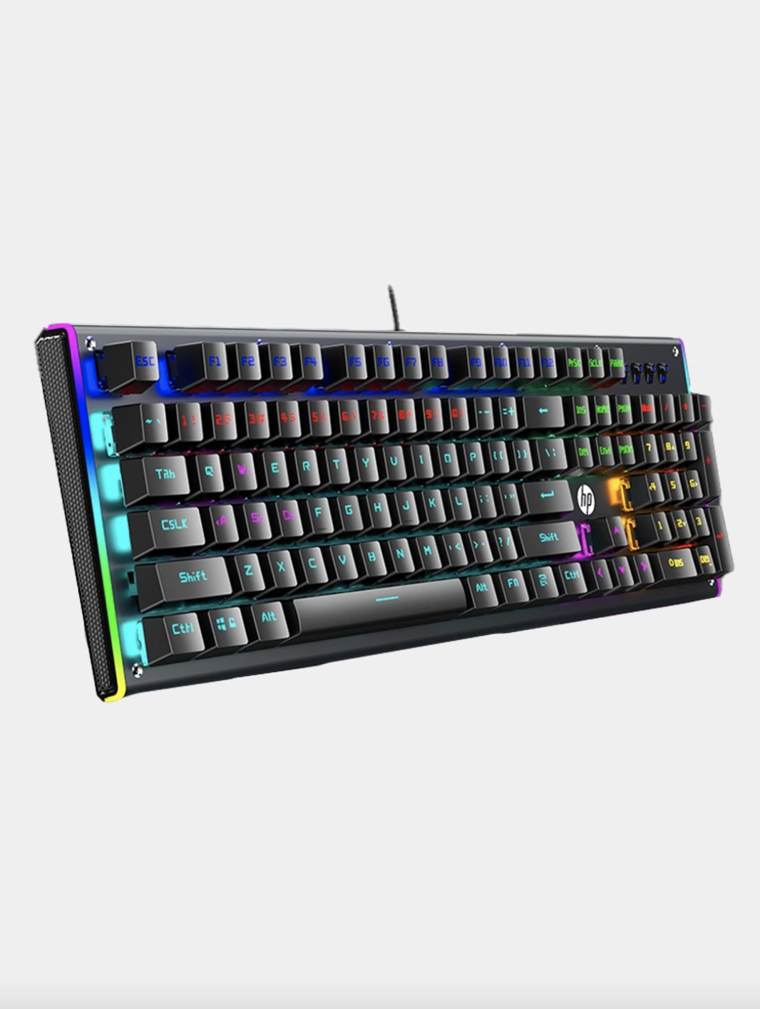 Orqa nurli HP GK600F USB mexanik klaviatura sotib olish