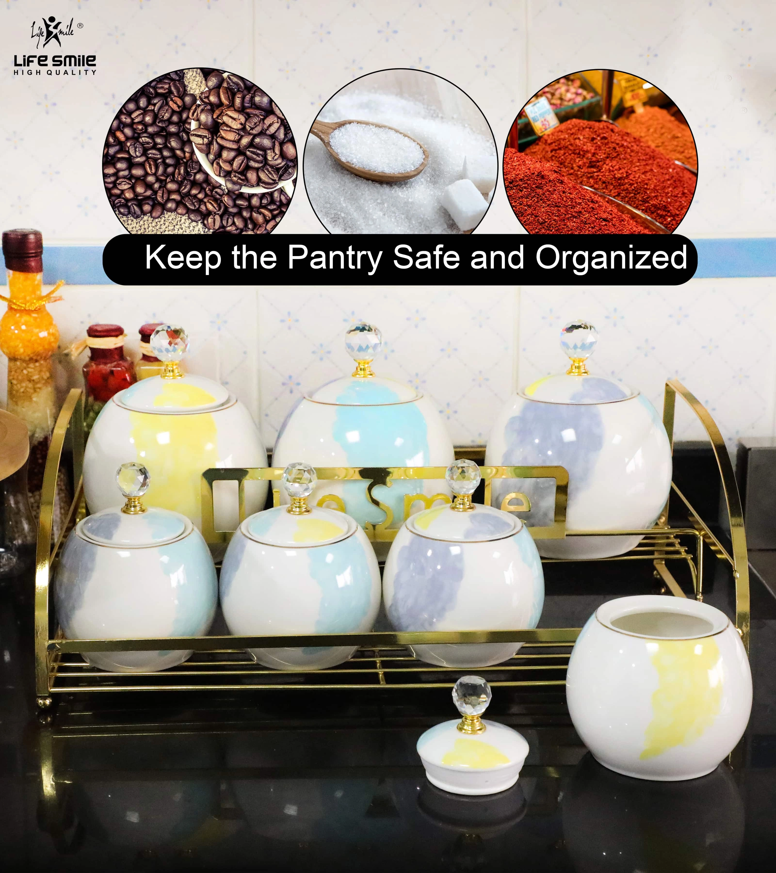 Life smiledan saqlash uchun idishlar to'plami (7 ta buyum KK) O'zbekistonda