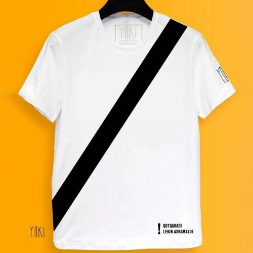 "Qutqaradi, lekin asramaydi!" futbolkasi sotib olish