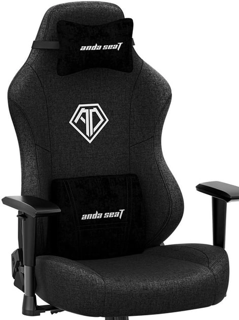 Игровое кресло Anda Seat Phantom 3 Size L Black Linen Fabric - фото №6 Игровое кресло Anda Seat Phantom 3 Size L Black Linen Fabric рассрочка