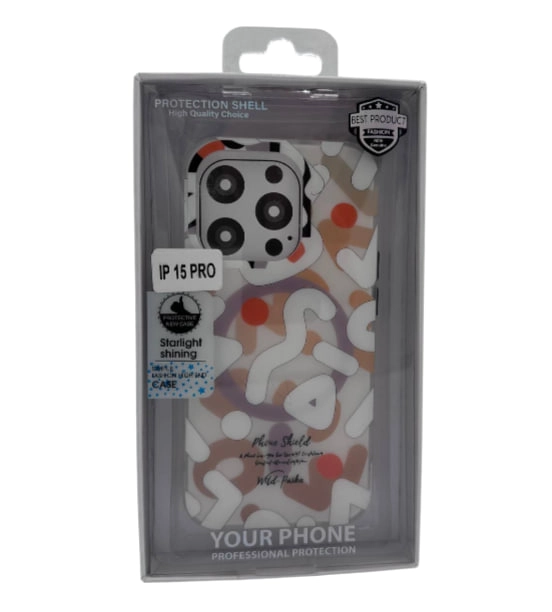 iPhone 15 Pro uchun CH1147 MagSafe oq g'ilofi O'zbekistonda