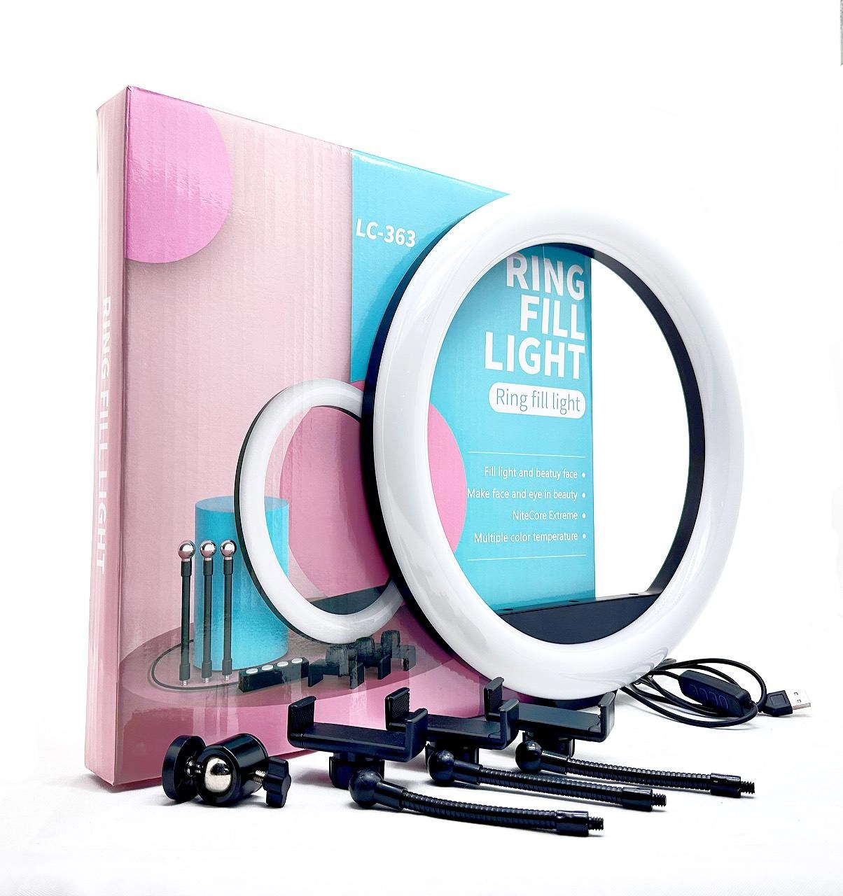 LC-363 Ring Fill Light halqasimon chiroq (36sm) - rasm №3 LC-363 Ring Fill Light halqasimon chiroq (36sm) arzon