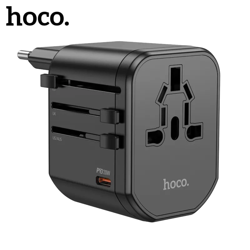Hoco AC15 Universal Travel Adaptor zaryadlash qurilmasi sotib olish