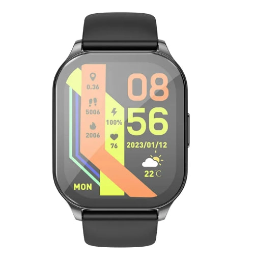 HOCO Y19 AMOLED  qora aqlli soati sotib olish