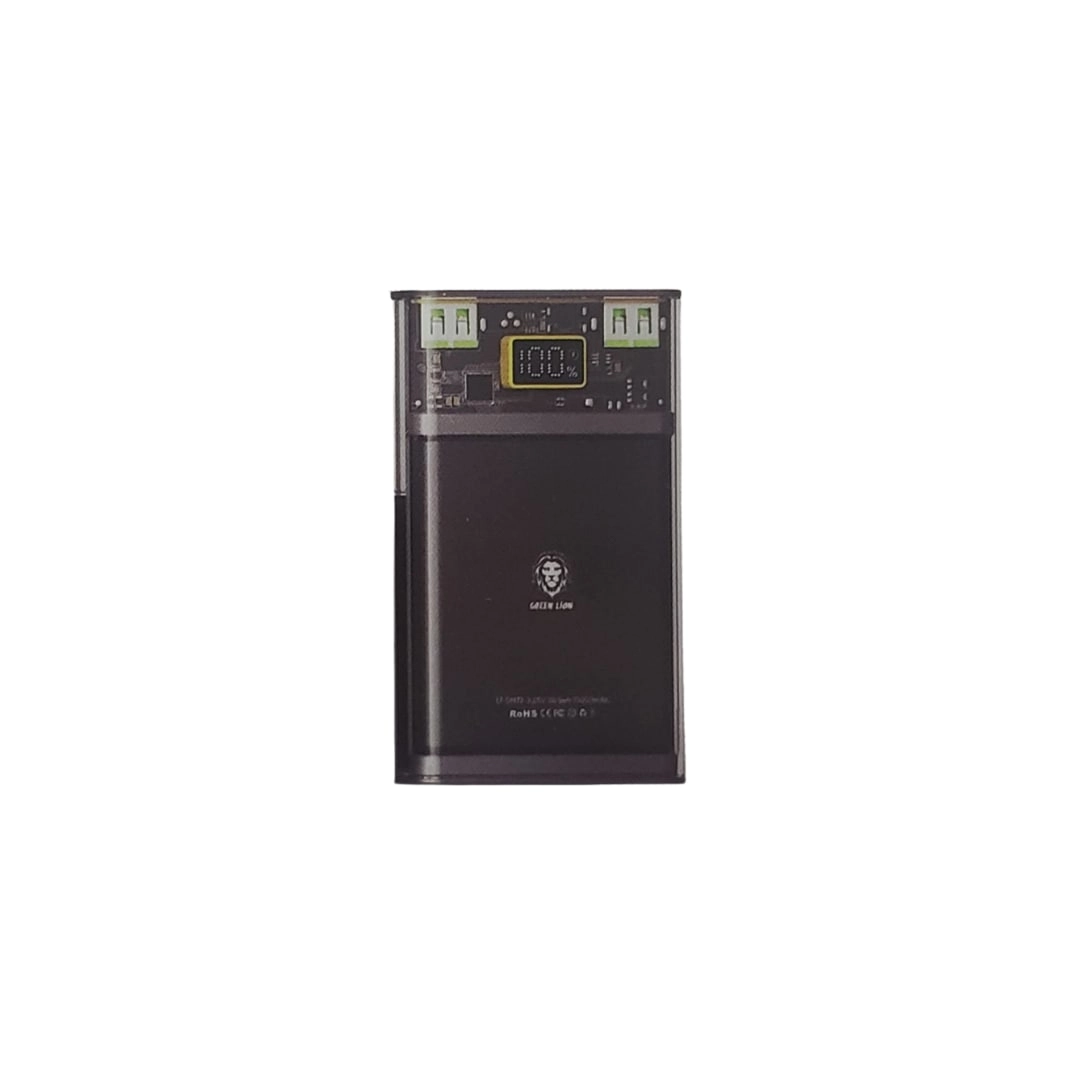 Внешний аккумулятор Green Lion Integrated Transparent Power Bank 10000 mAh  ( QC 22.5W + PD 20W ) - Black купить