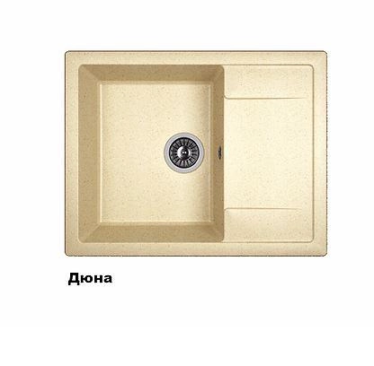 Кухонная мойка Dr. Gans "Техно 650" (Белый, Дюна, Латте, Серый, Терра, Терракота, Черный) в Узбекистане