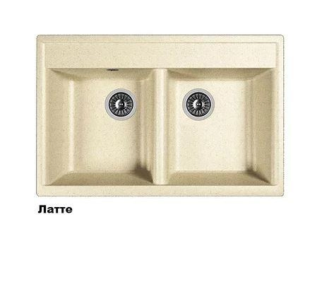 Кухонная мойка Dr. Gans "Астра 780" (Белый, Дюна, Латте, Серый, Терра, Терракота, Черный) в Узбекистане