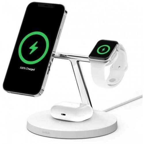 Belkin MagSafe 3-in-1 Wireless Charger WIZ009vf simsiz quvvatlagichi O'zbekistonda